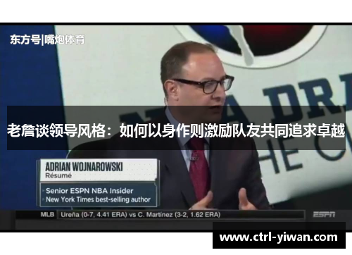 老詹谈领导风格：如何以身作则激励队友共同追求卓越